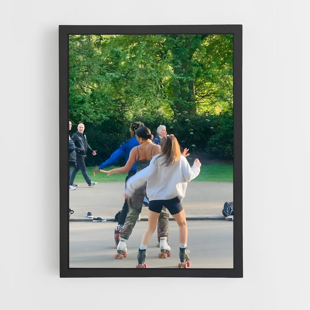 Poster Skaters en Folie – affiche Roller (vue 2)
